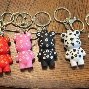 Teddy Bear keychain purse charm NEW